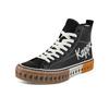 Kappa Logo Fleece Lined Warm High Top Sneakers Unisex sneakers Black White K0AZ5VS56D-990