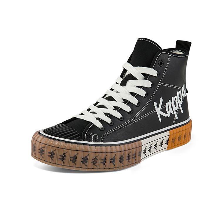 Kappa Logo Fleece Lined Warm High Top Sneakers Unisex sneakers Black White K0AZ5VS56D-990