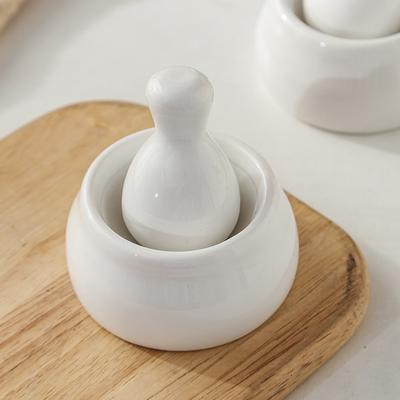 Σετ κεραμικού κονιάματος και γουδοχέρι για λείανση μπαχαρικών, βοτάνων και περισσότερο ντεκόρ κουζίνας Essential Durable Herb Grinder Pill Crusher