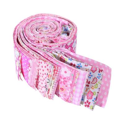 40PCS Jelly Roll Floral Cotton Fabric Colorful Printed Quilting Strips Patchwork Fabric DIY Handmade Sewing Material Fabric