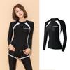 Womens 2-Piece UV Protection Wetsuit Set Snorkeling Surfing Swimming Long Sleeve Quick Dry Rash Guard