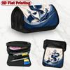 1pc Large Capacity Double Layer Flip Pencil Case Suitable For, Office & Travel - Nautical Anchor & Pigeon Blue Design Zipper Closure Pencil Holder, St