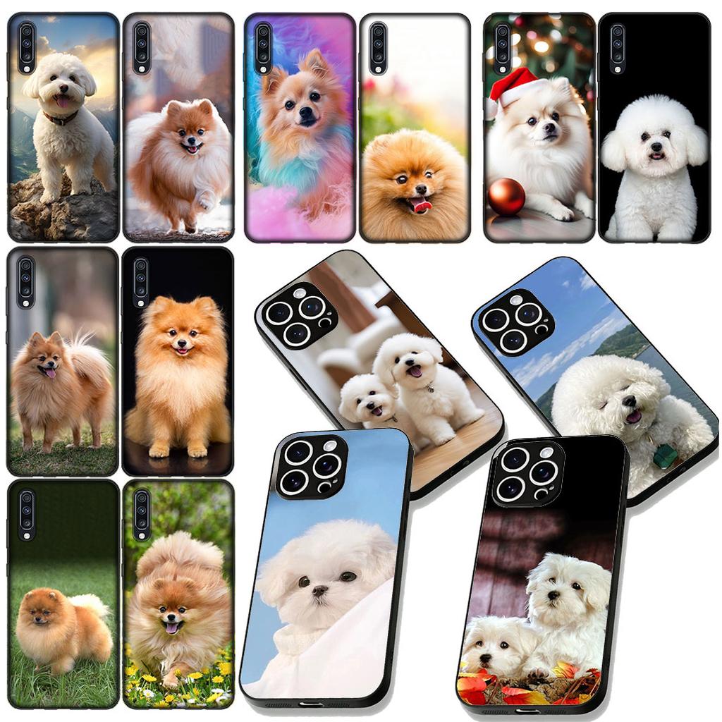 Pomeranian Dog Pet Animal Phone Cover for Samsung Galaxy Note 20 9 10 S8 S10 Lite S9 Plus A54 A53 A21S S10E A17 Coque Case