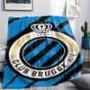 1Pc Club Brugge K V Print Flannel Blanket, High quality Comfortable for All Seasons, Home Decor, Warmth and Comfort, Perfect for Christmas Gifts