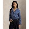 Women Relaxed Fit Stripe Cotton Shirt Wmposhtndn20314400