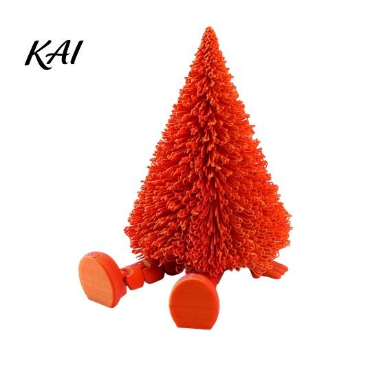 Articulated Action Figures Christmas Tree Figure, Flexible Movable Joints 3D Printed Fun Gift for Kids And Adults Ornament, Creative Festive
