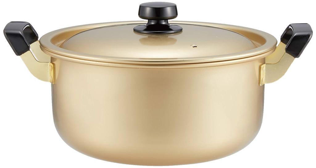 Hokuriku Aluminum 26cm Double-Handled Pot [Gas Stove Only] Lightweight, Pure Oxalic Acid, Flavorful, Made In Japan