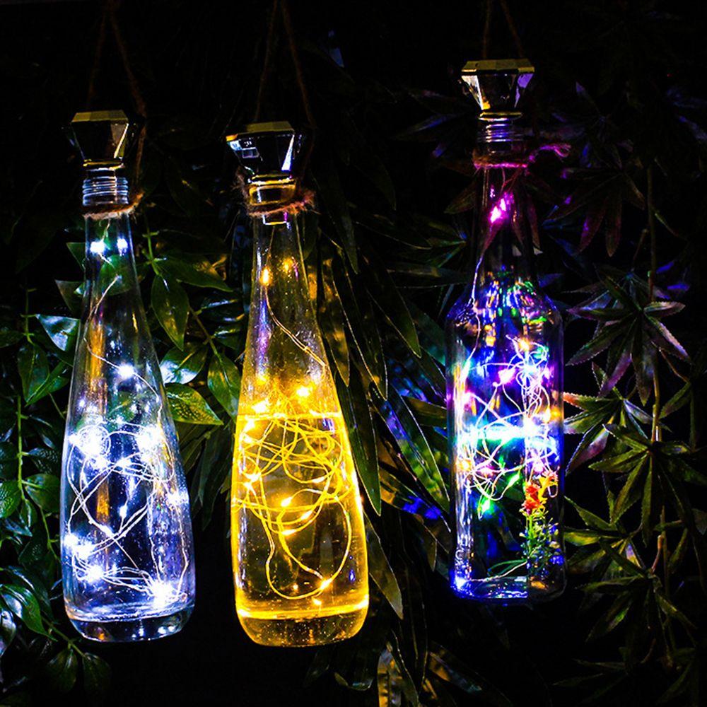 Solar Wine Wine Bottle Light Solar String Fairy Light Solar Night Light Wine Bottle Lamp  Outdoor