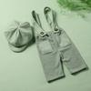 Baby Photography Props Romper and Curved Brim Hat Outfit Photo Shoot Clothes Baby Infant Photography Costume Clothing