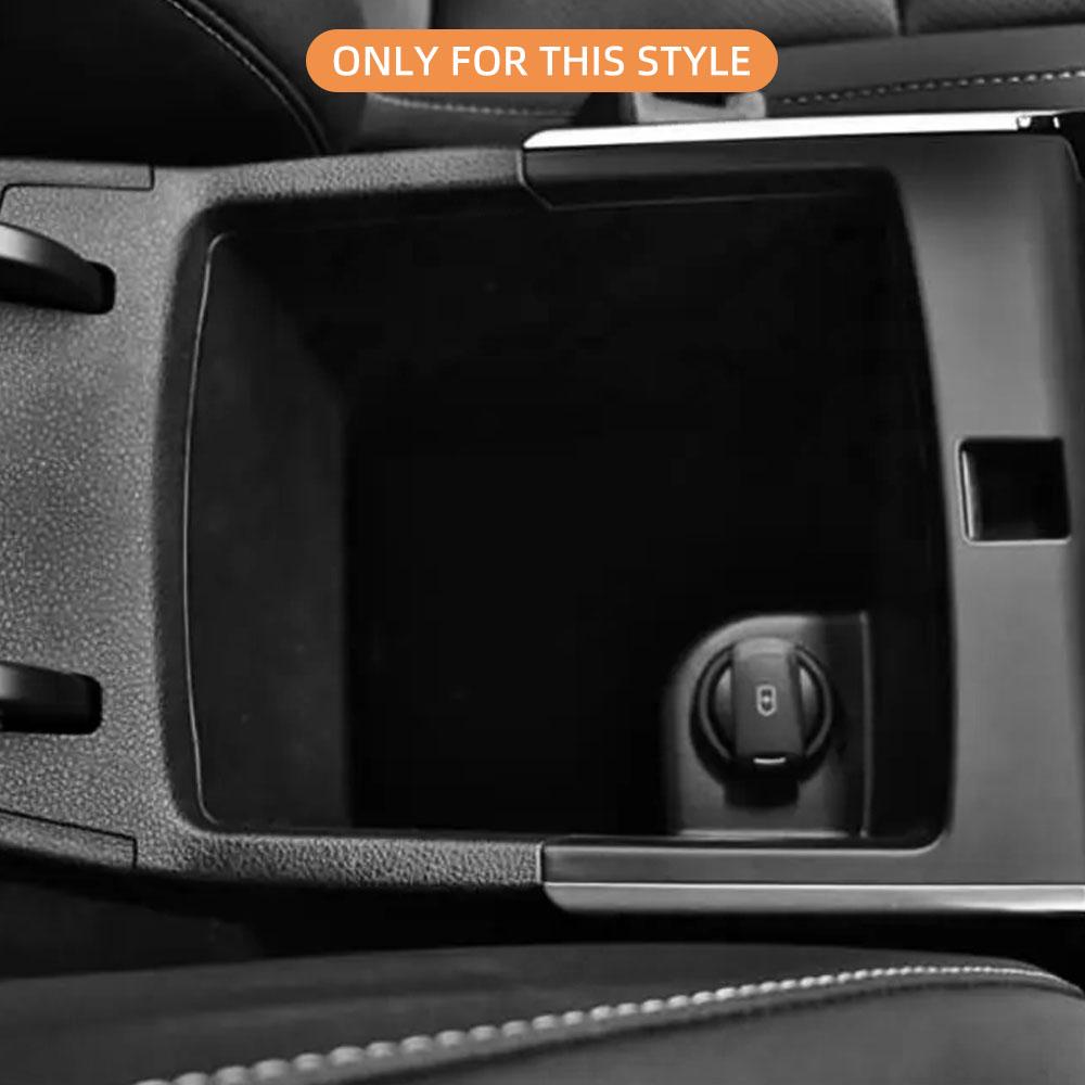 LHD Car Console Storage Organizer Tray Armrest Box for Kia Niro EV 2019-2021 Black Plastic Interior Accessories Storage Boxes