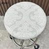 Jacquard Circular Stool Cover Bar Stool Dust Cover Rotating Chair Protection Case Soft Comfortablehigh Elasticity Seat Slipcover