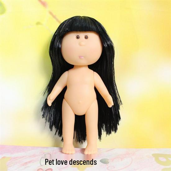 14CM Handmade Naked Potato Doll Figure, DIY Mini Spanish Design.