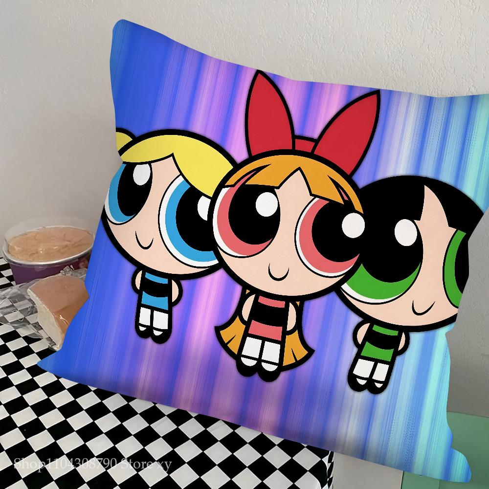 1Pc Classic Cartoon T-The Powerpuff Girls Pillow Bedroom Sofa Leisure Comfort Cushion Car Living Room Home Decoration