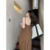 Tea Break French Retro Plaid Suspender Dress 2026 New Style Women's Summer Gentle Style Seaside Vacation Long Dress