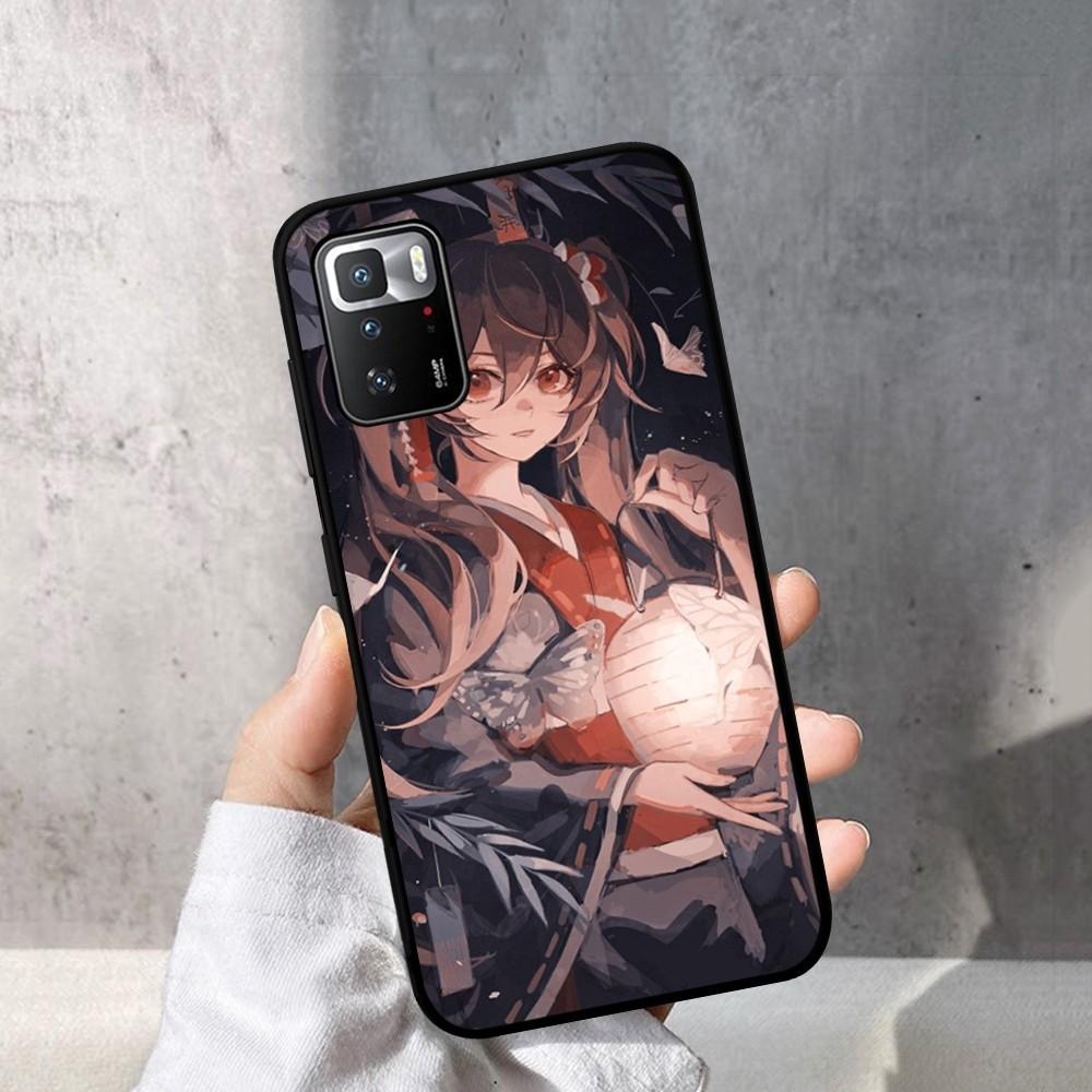 Genshin Impact Hu Tao Phone Case For Redmi Note 4 X 5 A 6 7 8 T 9 9S 10 11 11S 11Epro Poco M3 Pro