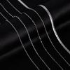 Titanium Steel Necklace Women'S O-Chain Lip Chain Plated Real Gold 18K Non-Fading Collarbone Chain Neck Chain Plain Chain