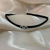 Pure desire wind sweet cool babes chocker collar niche design leather collarbone necklace neck zero