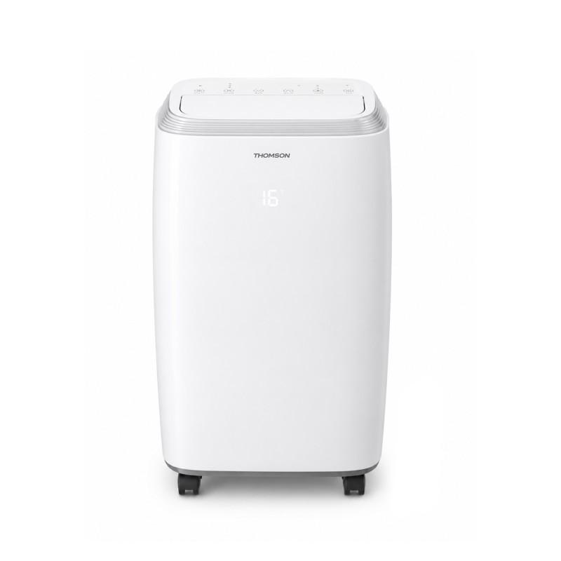 Thomson - Climatiseur Mobile électronique Réversible 14000 Btu - Ecran Led - 3 Vitesses - Programmation - 65db - Télécommande