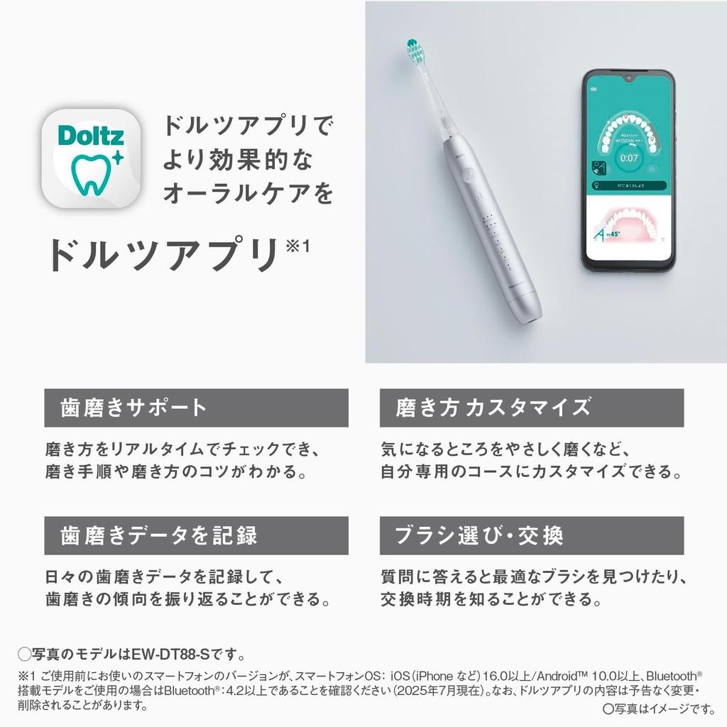 Panasonic EW-DT88-S Doltz Sonic Vibration Toothbrush Silver W Cas JP FS