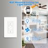 Ceiling Fan Remote Control Kit, Universal Ceiling Fan Remote and Dimmer Light Switch Combo, Ceiling Fan Wall Switch UC9050T, Fan Remote Control Kit