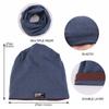 Windproof Knitted Hat Warm Skullies Beanies Caps Winter Ear Protection Cap  for Men Women