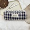 Cherry Lattice Cosmetic Bag Pen Bag Menstrual Bag Makeup Bag Travel Clutch Bag Sundry Storage Bag