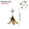 Interactive Cat Toy Funny Simulation Bird Feather with Bell Cat Stick Toy for Kitten Playing Teaser Wand Toy Pet Cats Supplies