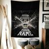 Custom Name St.Pauli Wall Tapestry Aesthetic Wall Hanging Printed Fabric Blanket Decorative Tapestries for Bedroom Living Room Home Decor