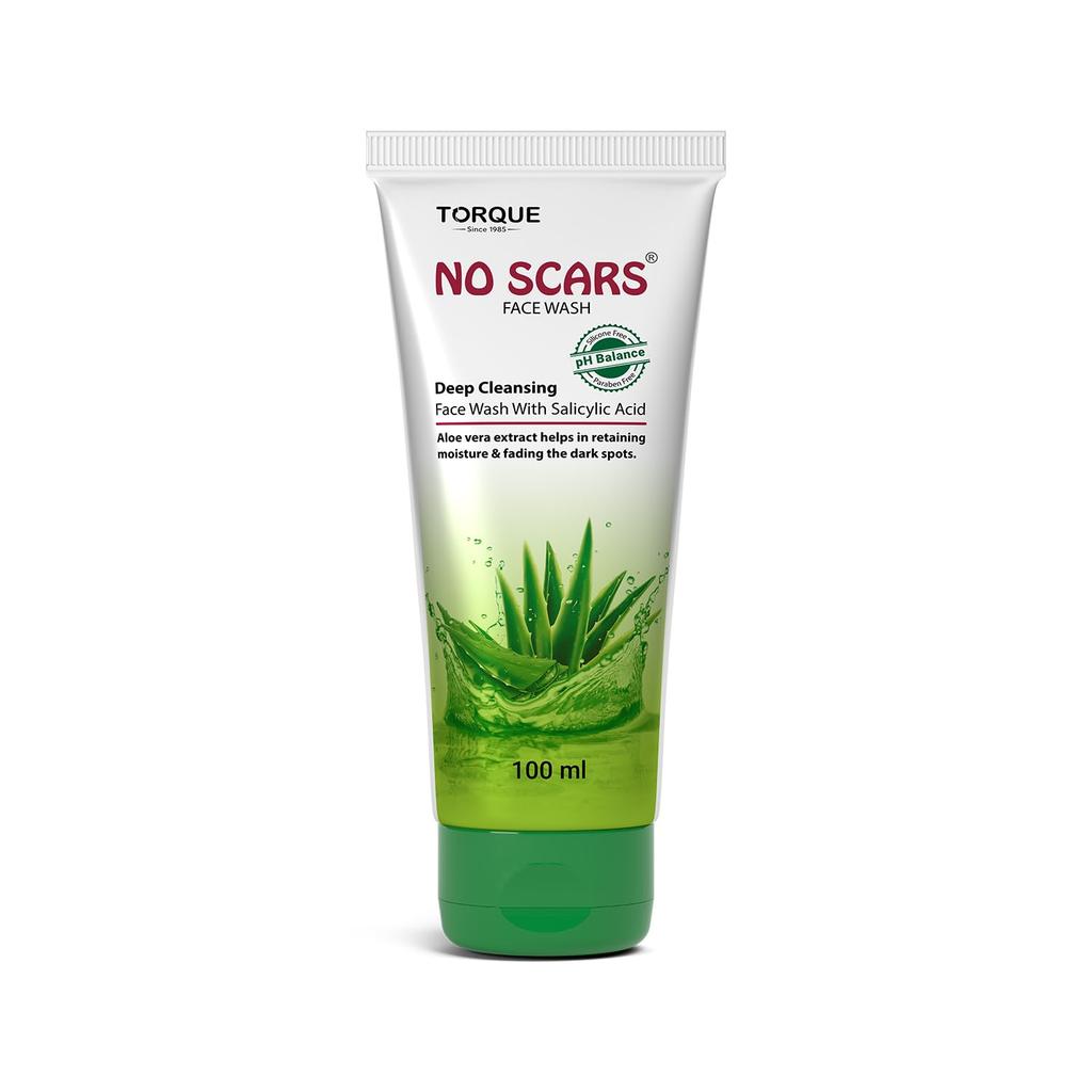 No Scar Aloe Vera Face Wash With Glycerin for Glowing Skin, Removes Dirt & Impurities| Deep Cleanser Hydrating Face Was, 100ml