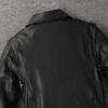 Motorcycle Style Jackets Natural Tanned Sheepskin Soft Genuine Leather Jacket Men Black Moto Biker Skin Coat Spring Autumn