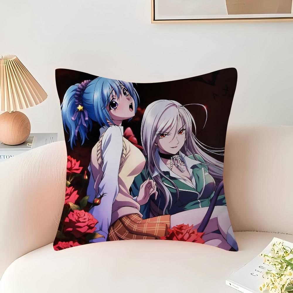 Anime R-Rosario Vampire Maple Design Cushion Cover Happy Autumn Harvest Decor Holiday Decorati Pillow Cover