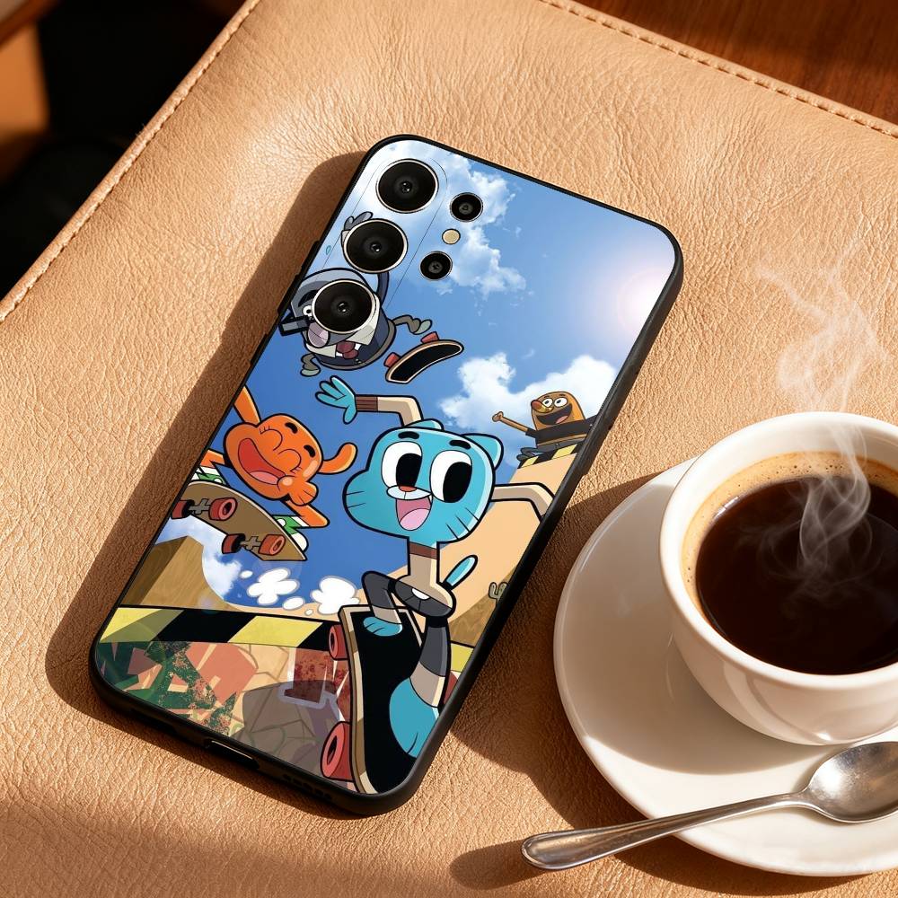 A-Amazing W-World of G-Gumball Phone Case For Samsung S26,S25,24,23,22,30,21,10,9,Ultra,Plus,Lite,Black Soft Case