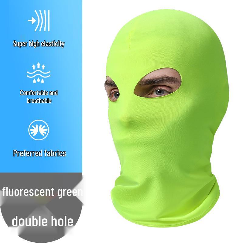 Breathable Summer Three-Hole Sunscreen Mask for Outdoor Cycling and Sun Protection