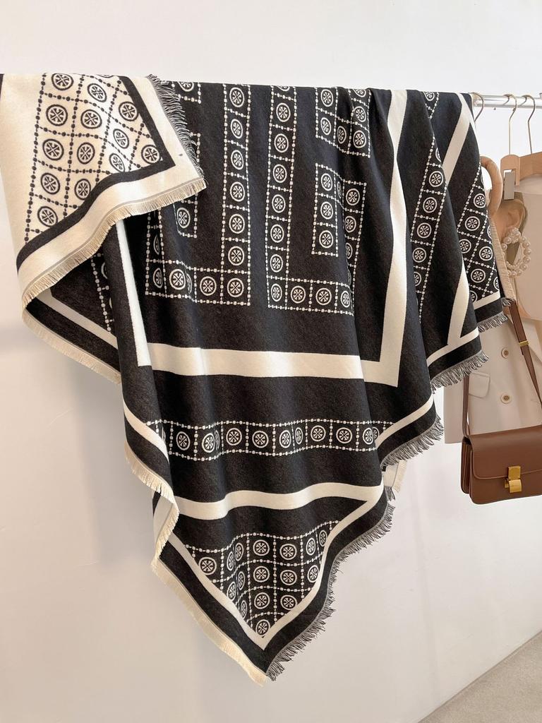 New Fashion Winter Cashmere Scarf Women Luxury Duplex Print Female Shawl Wrap Scarves Lady Thick Warm Blanket Echarpe Pashmina