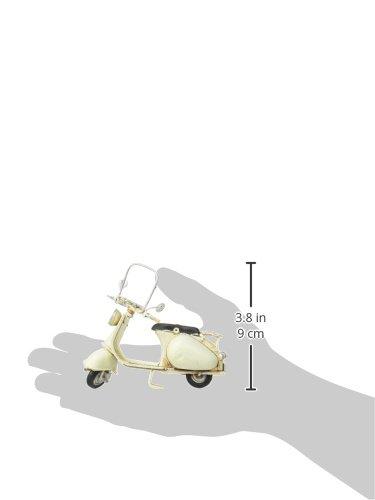 Keystone Nostalgic Decoration Vespa White NODEVEWH Diecast Model Car [Authorized Retailer], Approx. 3" H X 4.7" W X 2.5" D (7.7cm X 11.8cm X 6.2cm)