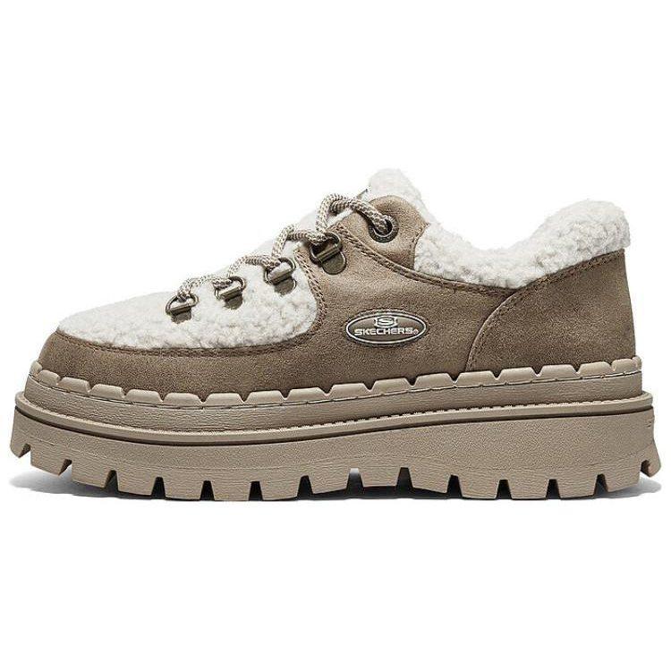 Skechers Jammers Artificial Leather Cushioning Abrasion Resistant Breathable Coverage Support Height Increasing Thermal 167902-BRNT