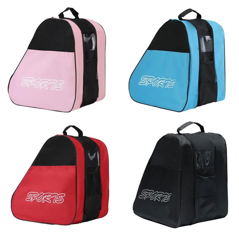 Portable Roller Skates Bag Ice Skating Bag Large Capacity Breathable Kids Inline Skates Bag Skates Storage Bag Skating Shoes Bag