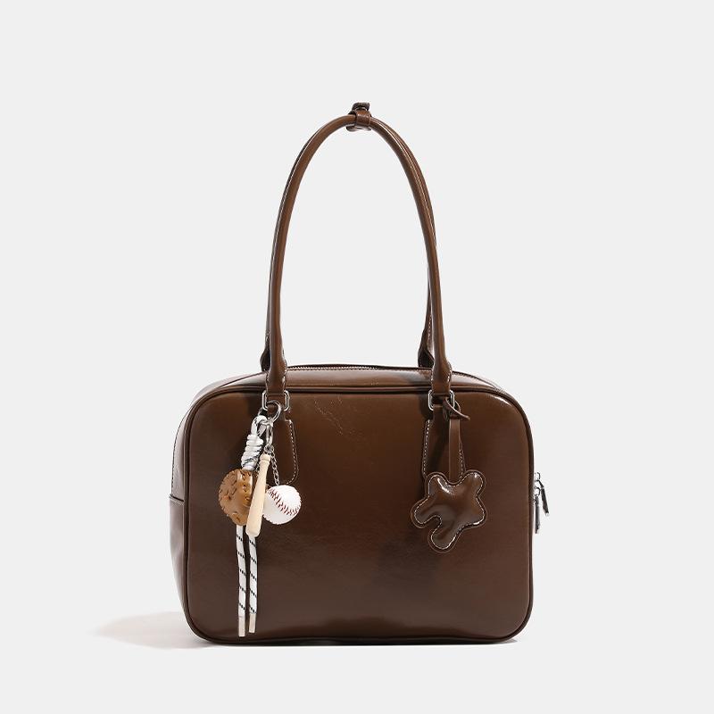 Retro Handbag for Women's Large Capacity New Style Trendy Autumn and Winter Korean Underarm Bag Versatile Large Capacity Commuting Bag