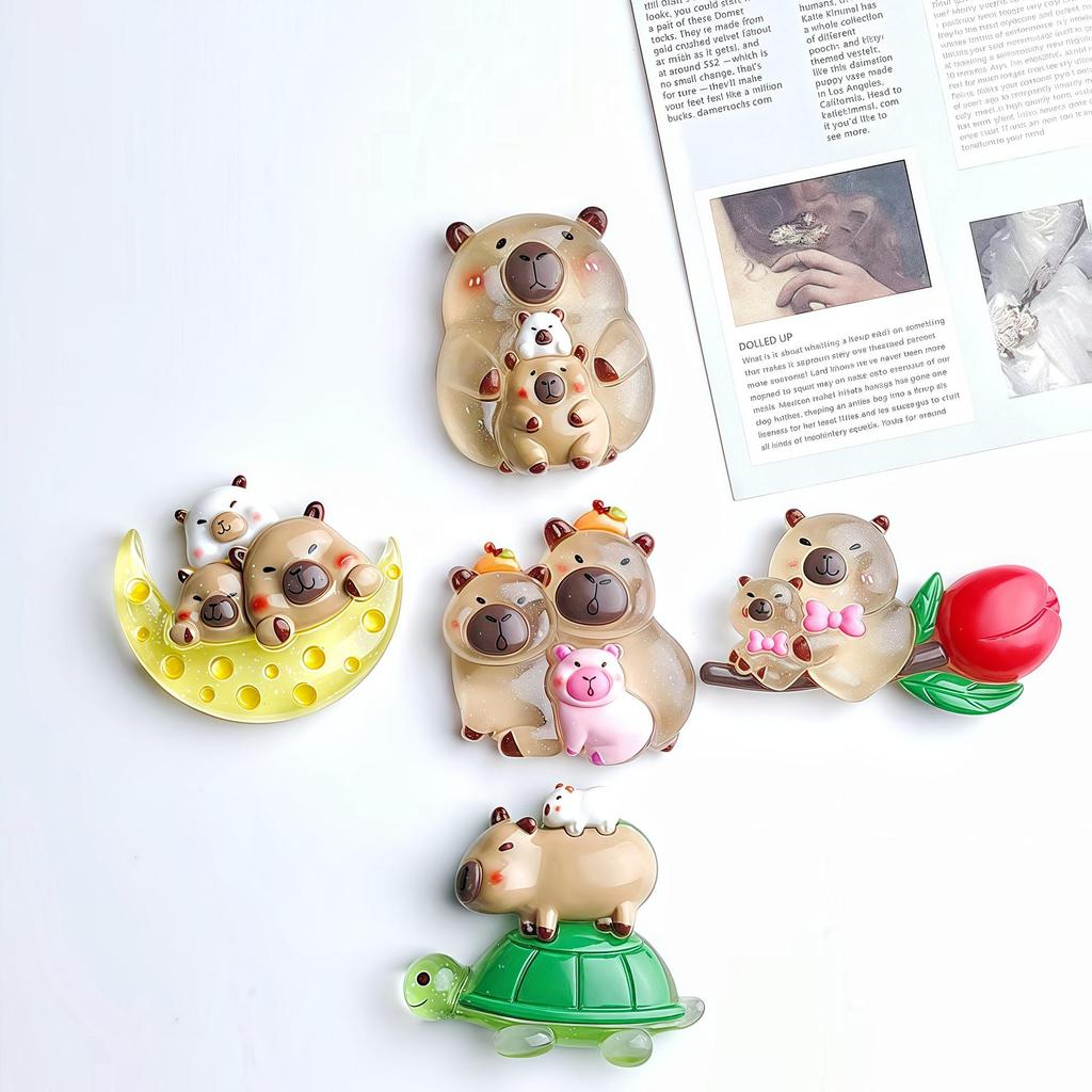 Large Glossy Turtle Resin Accessories: DIY Phone Case, Hair Clip, Fridge Sticker, Keychain, Pendant
