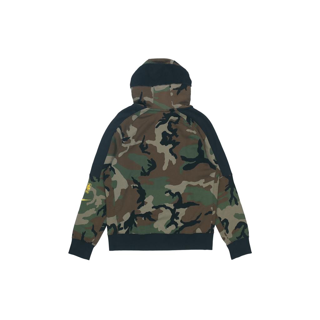 Nike Lakers Pullover Hoodie Men Tops Camo-Green BQ5030-222