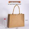 Sac fourre-tout en toile de jute: Sac de courses en jute peint à la main DIY, Lin polyvalent graffiti