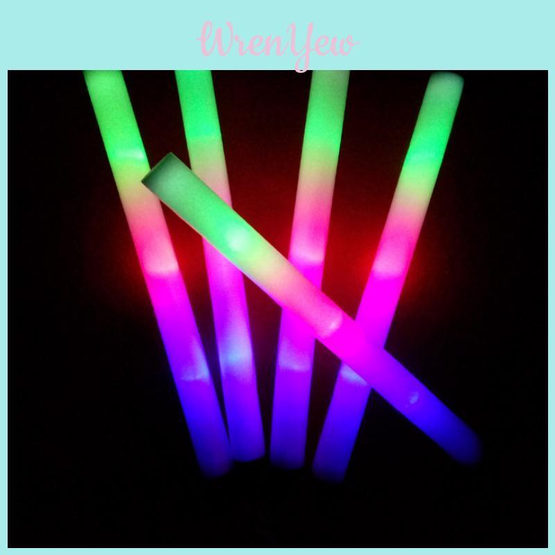 Set Of 3 Fluorescent Foam Sticks Big Size Perfect For Concerts And Parties