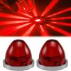 1/2Pcs LED Watermelon Wheel Lamps under Glow Side Lights Enhanced Visibility Safety Semi Truck Trailer Marker Lights