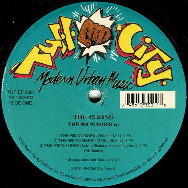 

12inch Record 45 KING - The 900 Number EP TUFEP3001 Tuff City 1992 US Rap & Hip-Hop/R&B Used