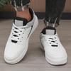 Men's Lace Up Board Shoes Minimalist Design Versatile Matching Comfortable Non Slip Breathable Outdoor WalkingLeisure Shoes