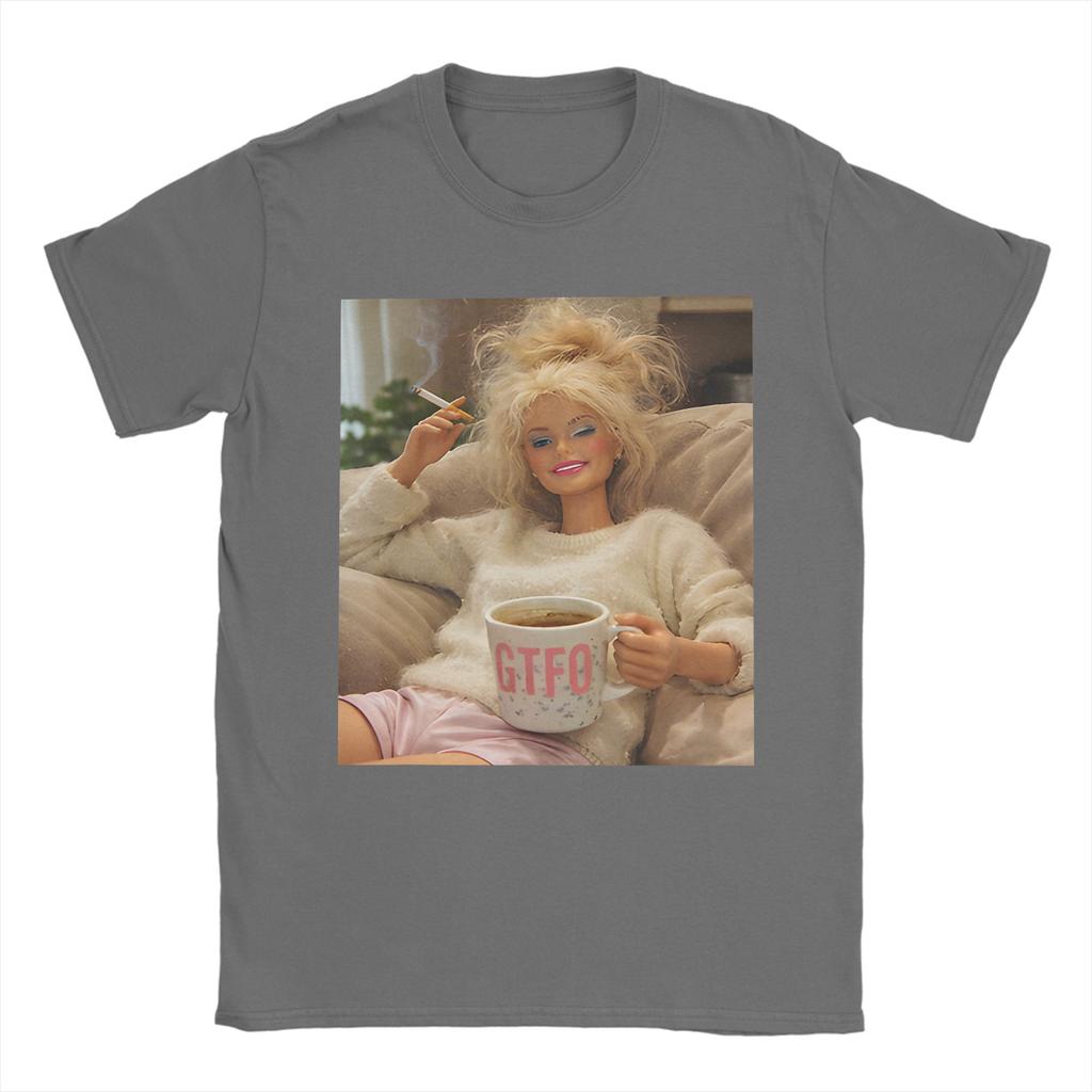 Funny Disgusting Doll Face Smoking Meme TShirt Men Funny Pure Cotton Tees Round Neck Short Sleeve T Shirt Gift Idea Clothing