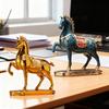 Simulated Horse Figurine Realistic Miniature Pony Resin Statue Animal Sculpture Decoration Ornament Housewarming Gift