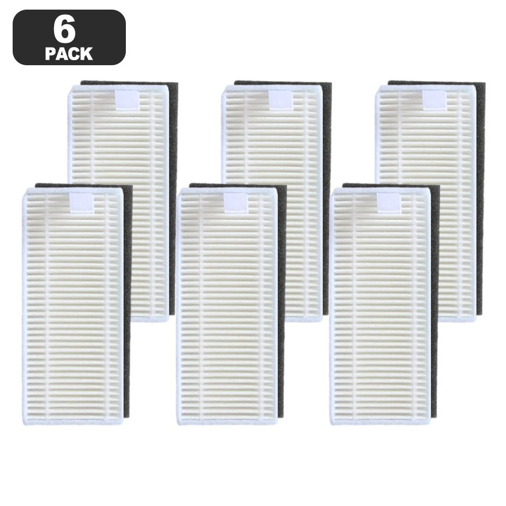6pcs Vacuum Filters For Lefant M310 Robot Vacuum Cleaner Hepa Washable Replacement Filters Accessories