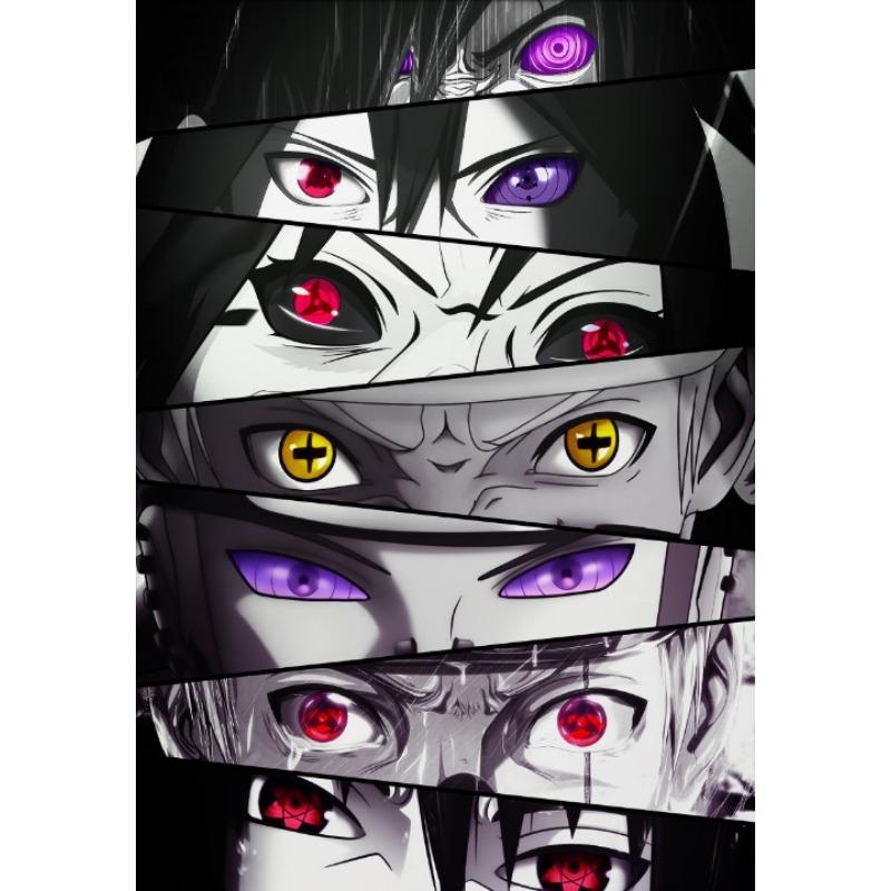 Japanese Anime Eyes Poster Canvas Printing Japanese Classic Anime Wall Art Print Wall Decor Sun WuKong Character Wall Decoration