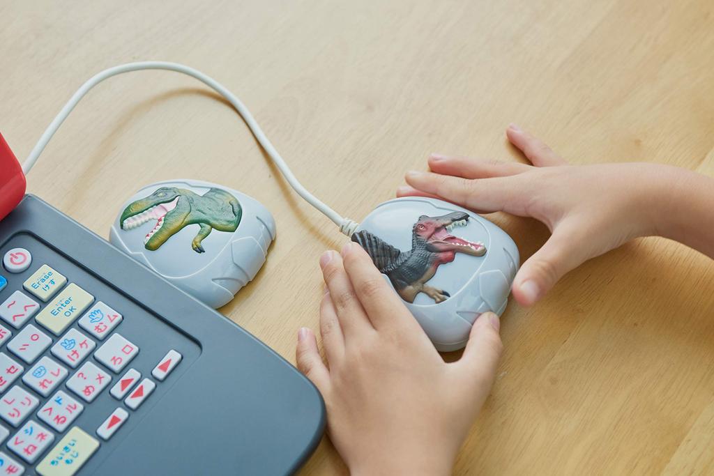 Battle with the Dinosaur Encyclopedia PC Mouse!!